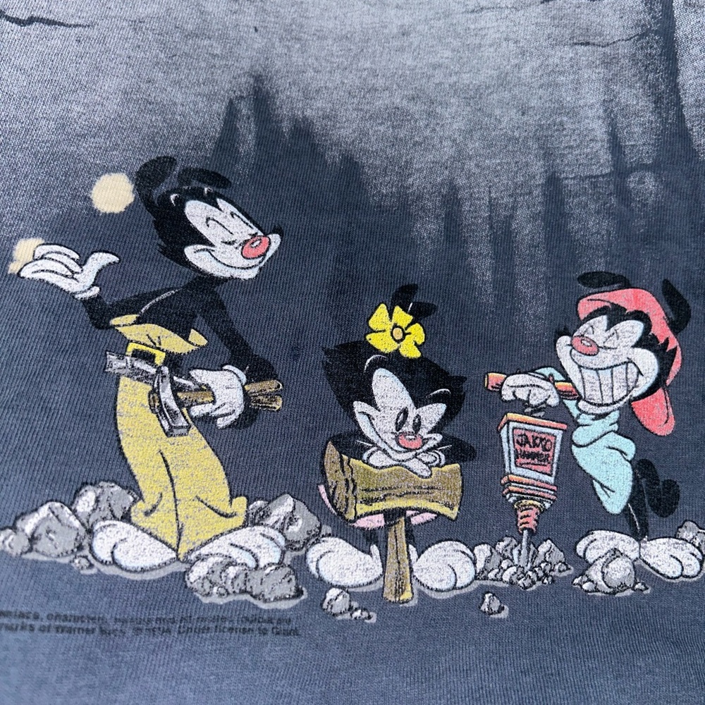 Tultex Gray Short Sleeve Tee with Cartoon Print